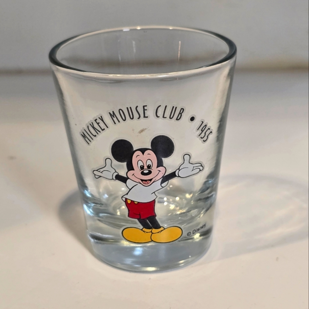 MICKEY MOUSE CLUB 1955 SOUVENIR SHOT GLASS